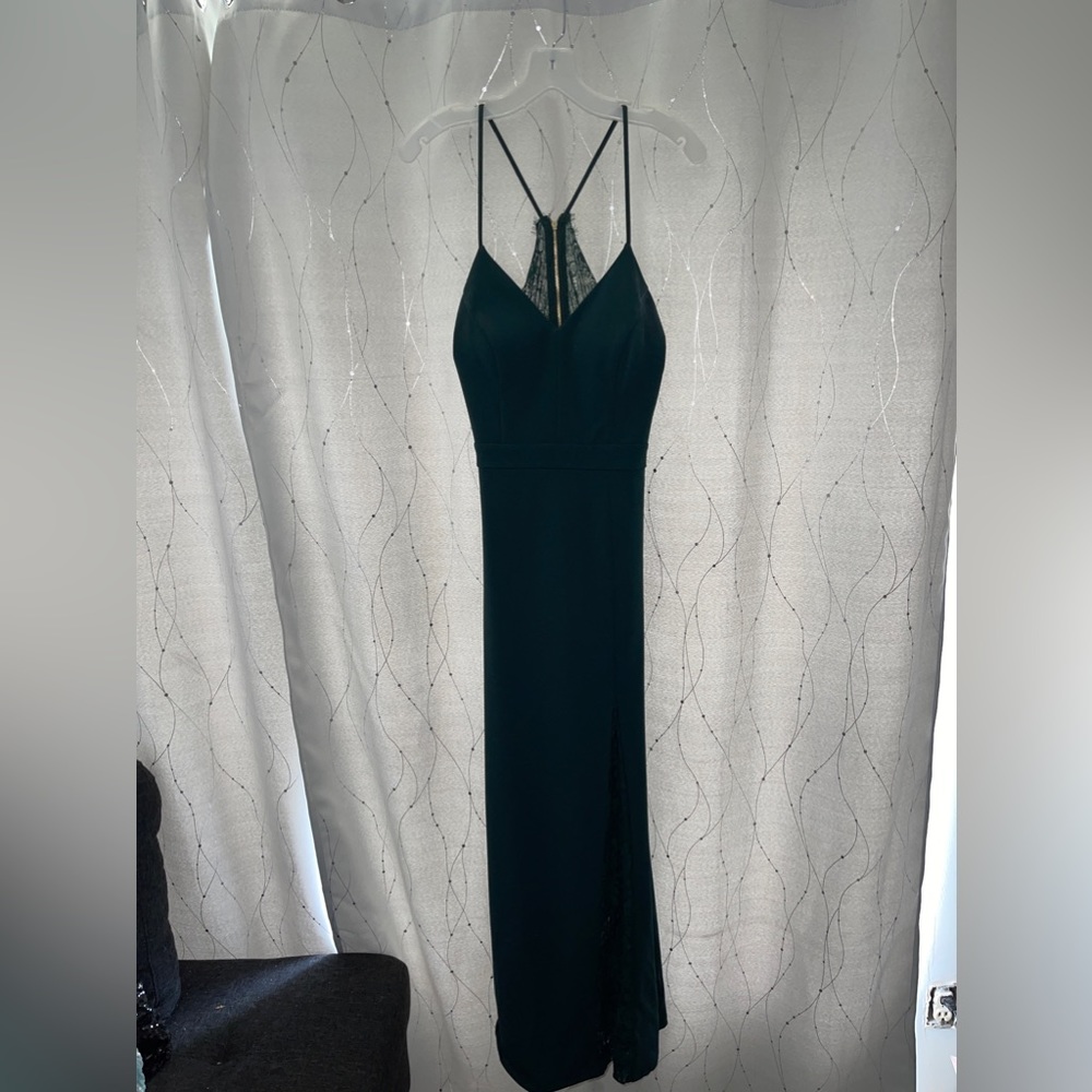 Green lace dress worn for prom!